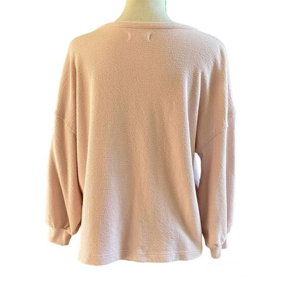 3/$15 Mile(s) by Madewell Soft Pink Boxy Fit Knit Top S - Picture 2 of 6